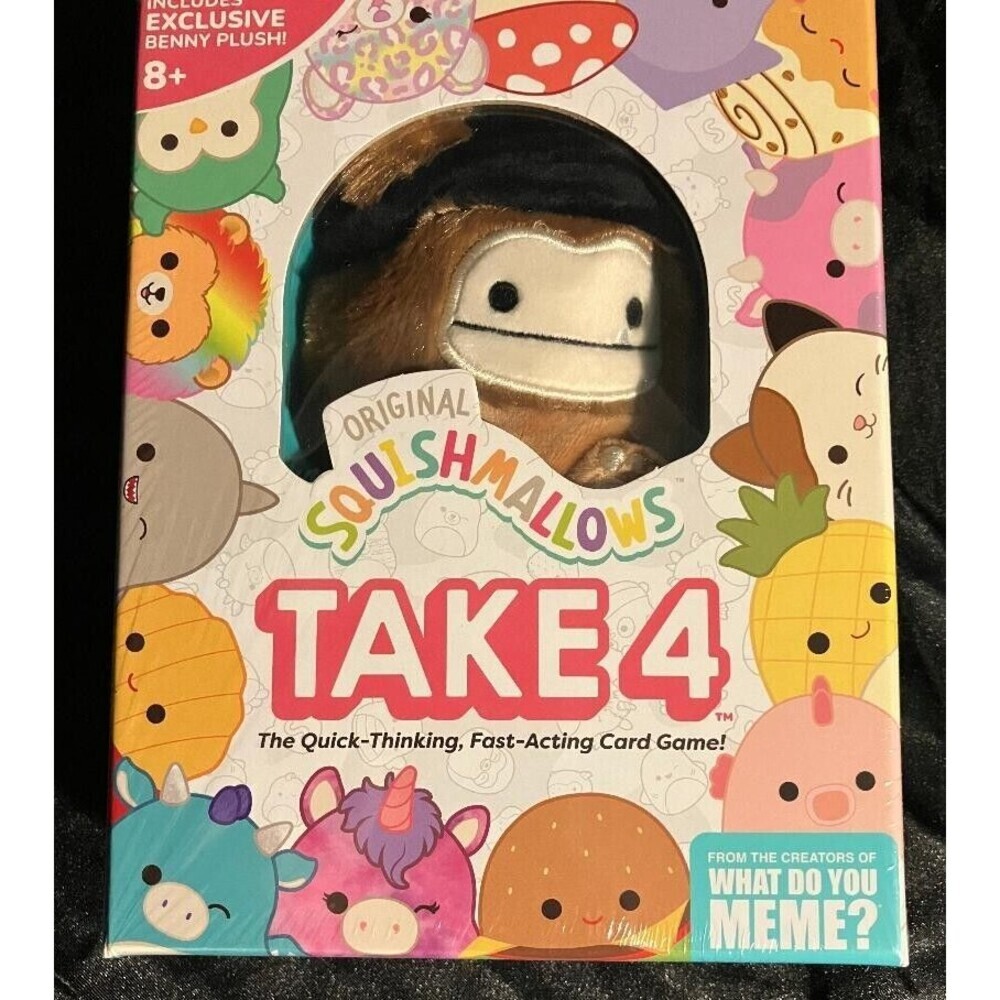 Squishmallows Take 4 Card Game Kitsch Kidcore Retro Family Game Night Aesthetic